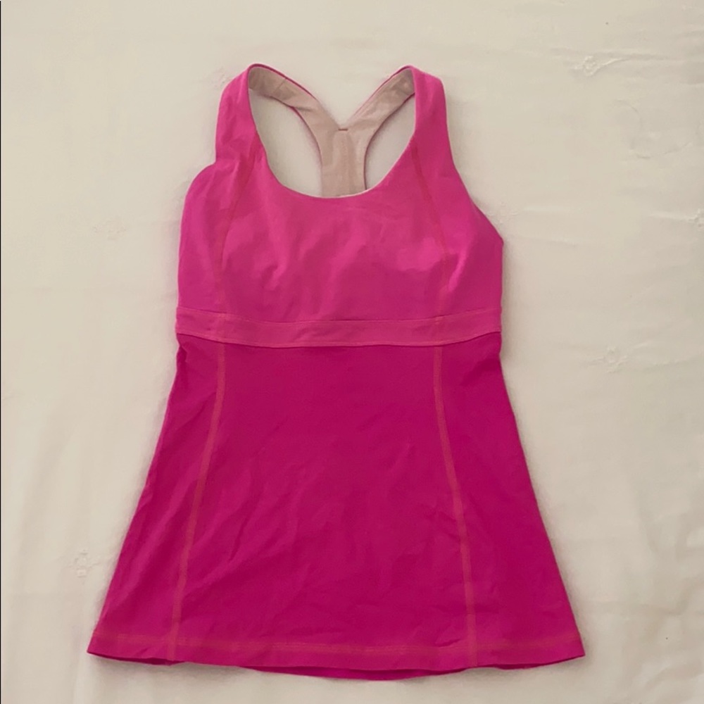 Hot pink Lululemon tank top size 2